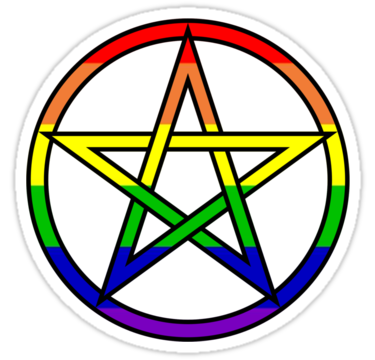 gay pagan star sticker