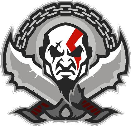God of War Kratos Sports Logo Sticker