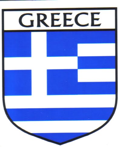 Greece Flag Crest Decal Sticker