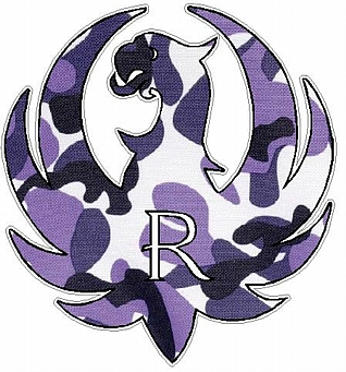 Gun Logo R - Camo Purple