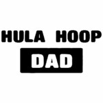 Hula Hoop Dad Diecut Decal