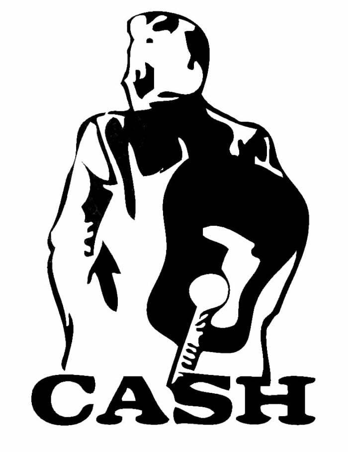 Johnny Cash Band Vinyl Decal Sticker