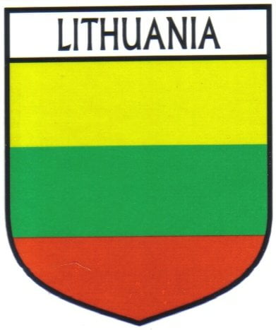 Lithuania Flag Crest Decal Sticker