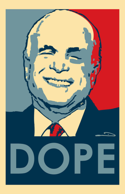 McCain Dope Sticker