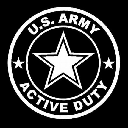 MILITARY ACTIVE DUTY DIECUT army
