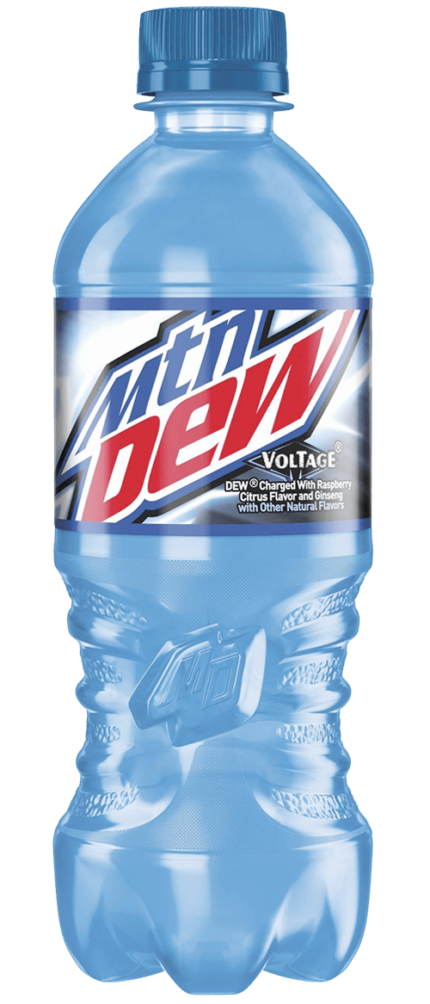 mountain dew voltage-bottle shaped sticker