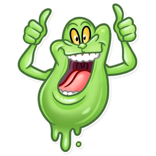 slimer ghost busters funny sticker 3