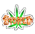 stoned sticker