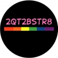 Too Cute To Be Straight Rainbow Pride Bar FUNNY Sticker