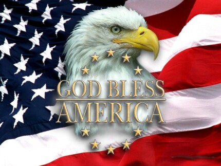 American Patriotic God Bless America Sticker