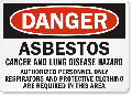 Asbestos Danger Signs and Labels