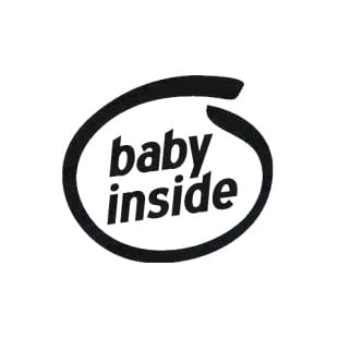 Baby Inside Vinyl Decal Sticker