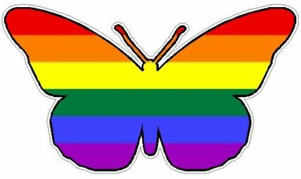 Butterfly Camo Sticker 1 - FLAG PRIDE