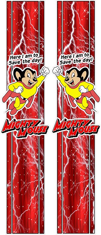 CARTOON Mighty Mouse Red Lighting COMBO KIT
