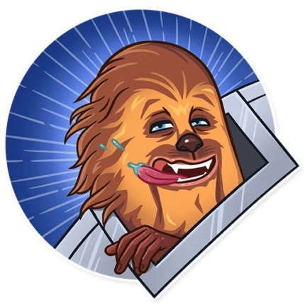 chewbacca wookiee star wars sticker 9