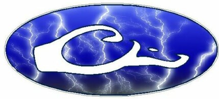 DRAKE OVAL DECAL- Lightning Blue FILL
