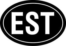 Estonia Oval Sticker
