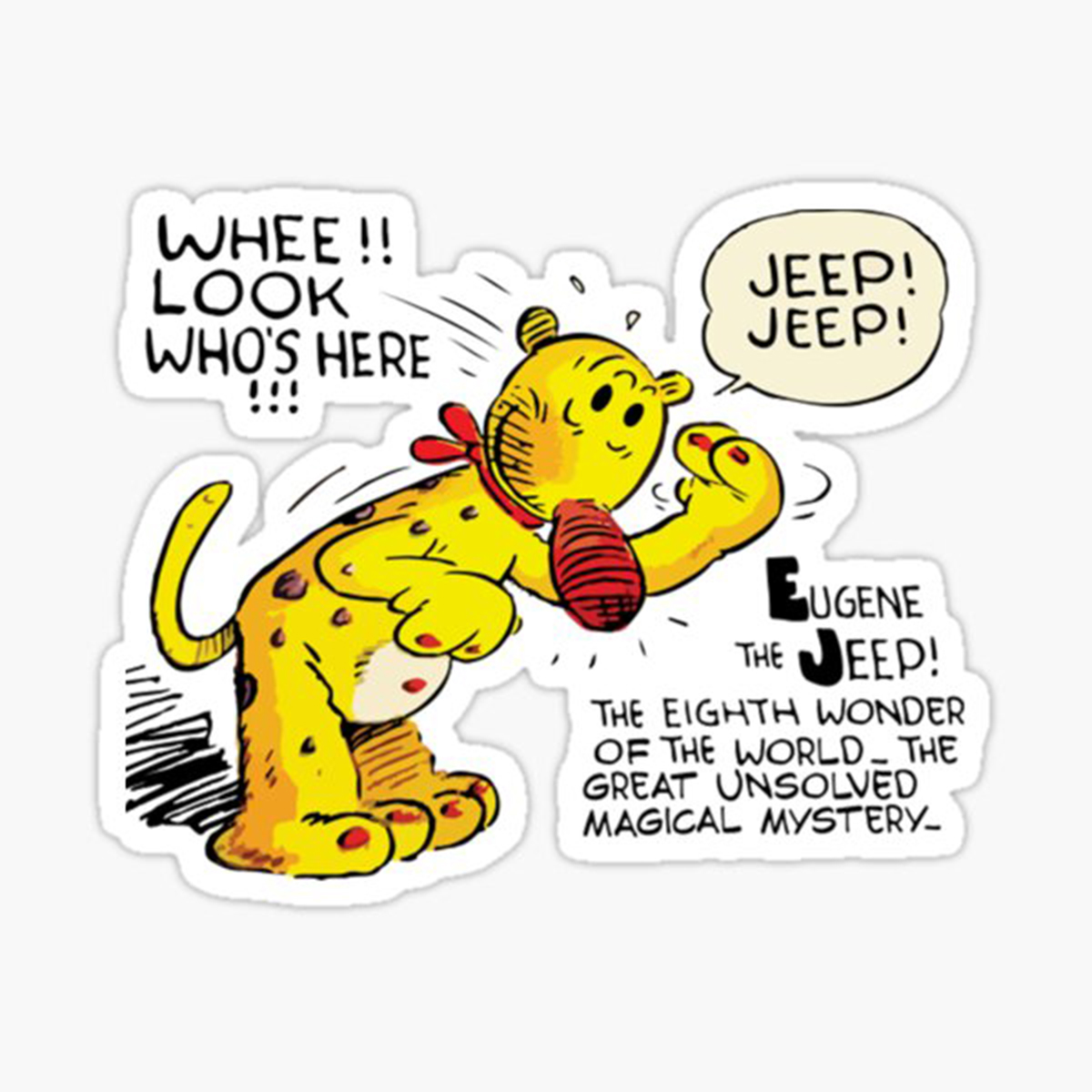 Eugene the jeep stickers