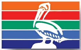 Florida St Petersburg City Flag Sticker