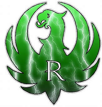 Gun Logo R - Lightning Green
