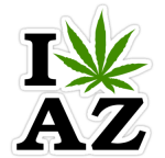I Marijuana Arizona Sticker