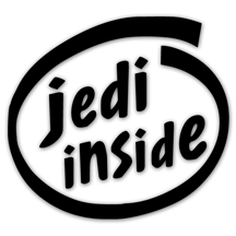 Jedi Inside Diecut Vinyl Decal Sticker