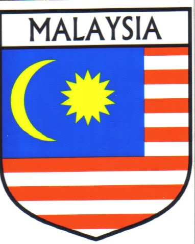 Malaysia Flag Crest Decal Sticker