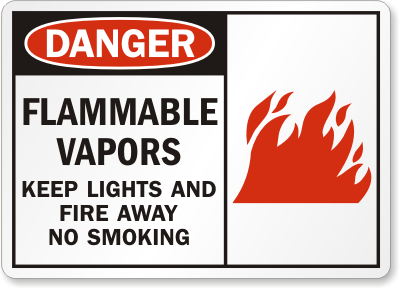No Smoking Danger Sign 3