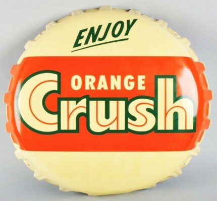 Orange Crush Bottle Cap Decal 2