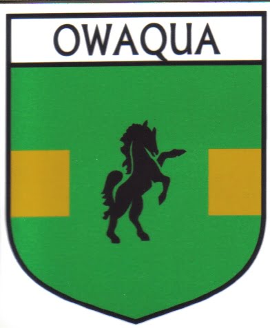 Owaqua Flag Crest Decal Sticker