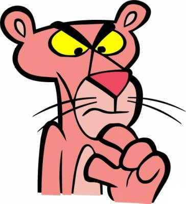 Pink Panther Car Stickers 9