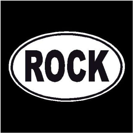 Rock Oval Decal