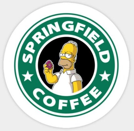 Simpson SPRINGFIELD COFFEE STICKER