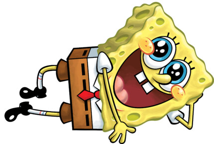 Spongebob squarepants lying down sticker