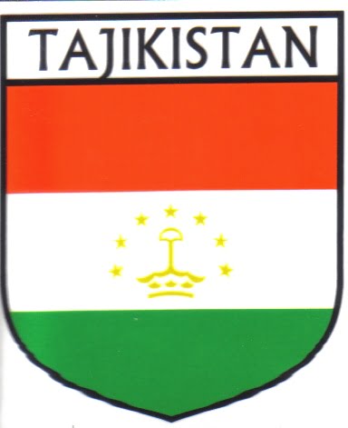 Tajikistan Flag Crest Decal Sticker