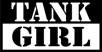 Tank Girl B&W Sticker