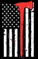 Thin Red Line Flag Firefighters Memorial STICKER
