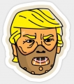TRUMP Hannibal Lecter Trump Sticker