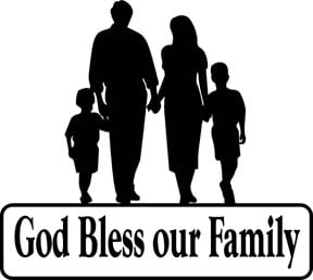 Bless Our Family Decal