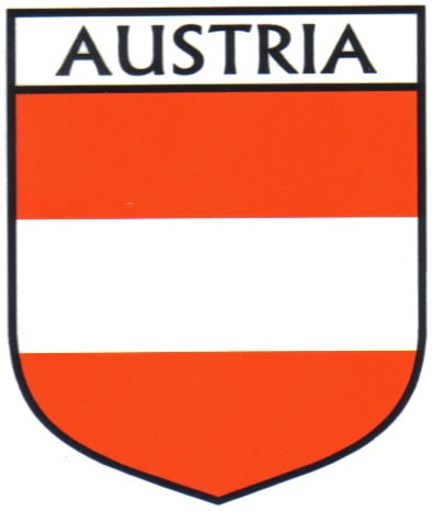 Austria Flag Crest Decal Sticker
