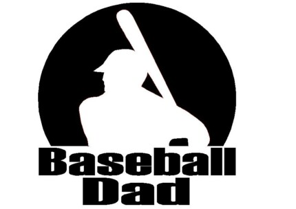 Baseball Dad Adhesive Vinyl Decal