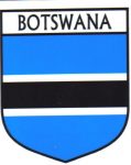 Botswana Flag Crest Decal Sticker