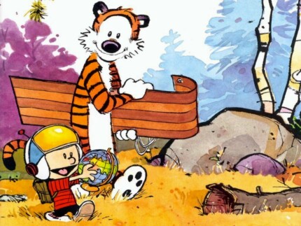 Calvin and Hobbs Rectangular Color Stickers 14