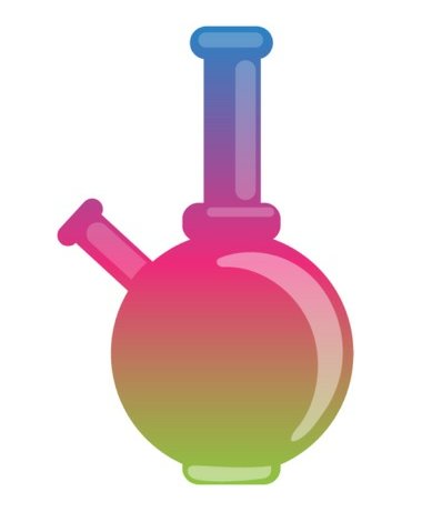 colorful bong weed sticker