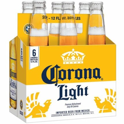 Corona Light 6 Pack Sticker