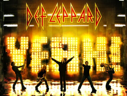 Def Leppard 2 Color Band Sticker