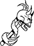 Devil Skull Decal 8