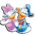 donald duck daisy duck disney cartoon sticker 01