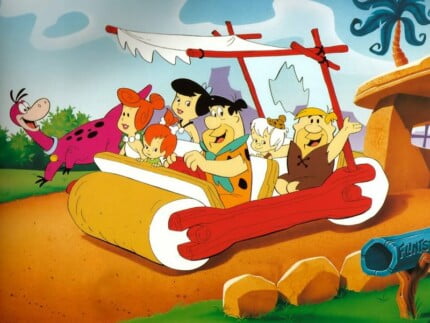 Flintstones and Rubbles in Car Decal