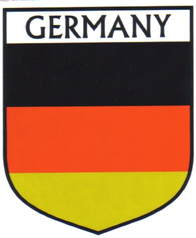 Germany Flag Crest Decal Sticker